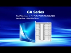 জিএ পি১০ ডিআইপি আউটডোর ফিক্সড এলইডি স্ক্রিন 1000 নিট উজ্জ্বলতা 960*960 মিমি