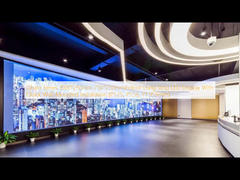 ঘালো সিরিজ ১০০০*২৫০মিমি ৭৫০*২৫০মিমি ইনডোর লম্বা স্ট্রিপ এলইডি ডিসপ্লে দ্রুত ওয়াল-মাউন্টেড ইন্সটলেশন সহ (P1.25, P1.56, P1.953মিমি)