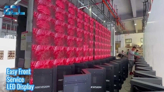 ইন্ডোর এলইডি স্ক্রিন: ফ্রন্ট সার্ভিস এবং ইজি ইন্সটল