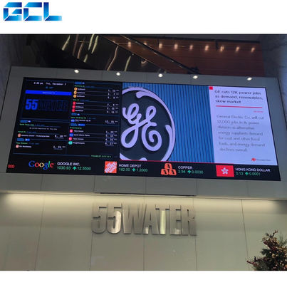 600*337.5mm HD ইনডোর ফিক্সড LED ডিসপ্লে ডাই কাস্টিং অ্যালুমিনিয়াম সংকীর্ণ পিক্সেল পিচ LED ডিসপ্লে