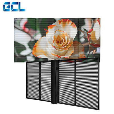GCL 1000 মিমি কাস্টমাইজড নমনীয় স্বচ্ছ এলইডি স্ক্রিন ইনডোর সহজ ইনস্টলেশন জন্য