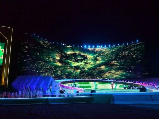 P10 LED স্বচ্ছ ভিডিও ওয়াল 120 ডিগ্রি দেখার কোণ সহ 10000 ঘন্টা জীবনকাল