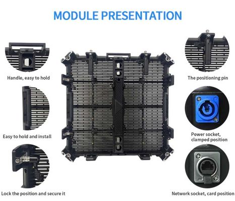 Gmesh-R 500*500mm P3.9 বহিরঙ্গন স্বচ্ছ LED প্রদর্শন পর্দা LED ভিডিও Mesh