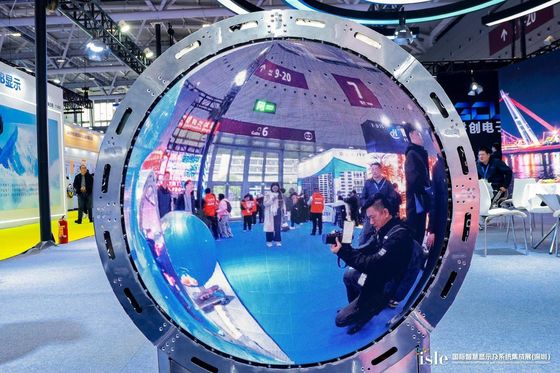 P2.0mm LED গোলাকার স্ক্রিন সিরিজ 360 ডিগ্রি পূর্ণ দৃশ্য প্রদর্শন আকার কাস্টমাইজ করা যাবে