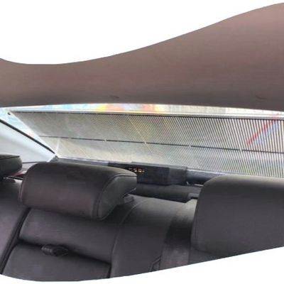 উচ্চ স্বচ্ছতা ট্যাক্সি গাড়ী স্বচ্ছ LED ডিসপ্লে স্ক্রিন V140 ° ভিউ এঙ্গেল পাতলা এবং হালকা