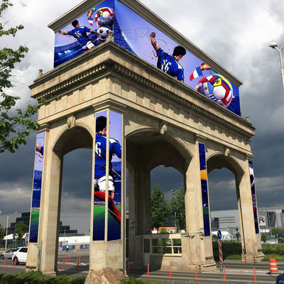 P6 LED বিজ্ঞাপন স্ক্রিন উজ্জ্বল অ্যানিমেশন এবং 6000nits উজ্জ্বলতা জন্য বিলবোর্ড