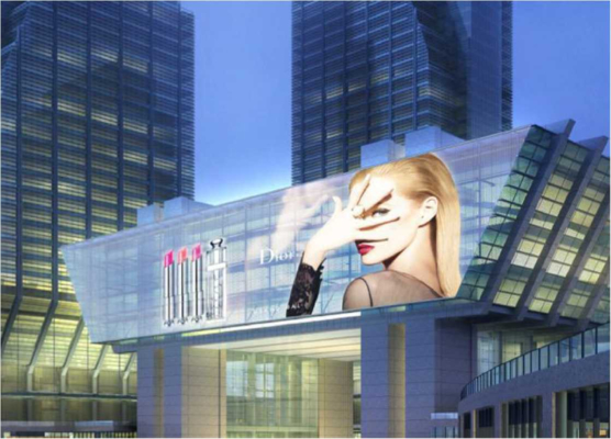 ভালো দাম Transmittance Up To 83% For Full Screen Invisible LED Film Display Screen On Glass Walls অনলাইন